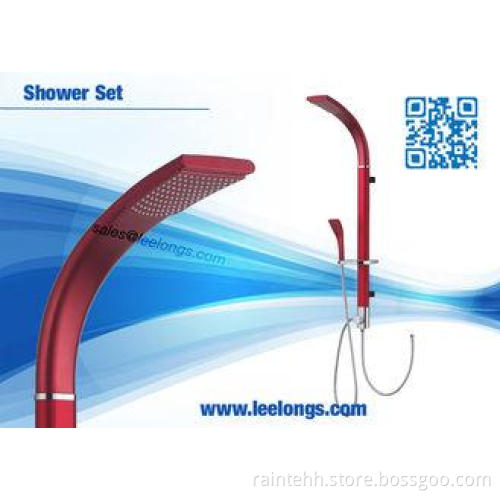 Red Luxurious Roca Shower Columns Set With S / S Chrome Pla